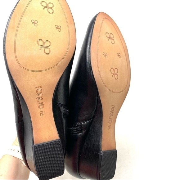 Antia Women's black leather Cindy ankle boots XWIDE - Picture 5 of 7